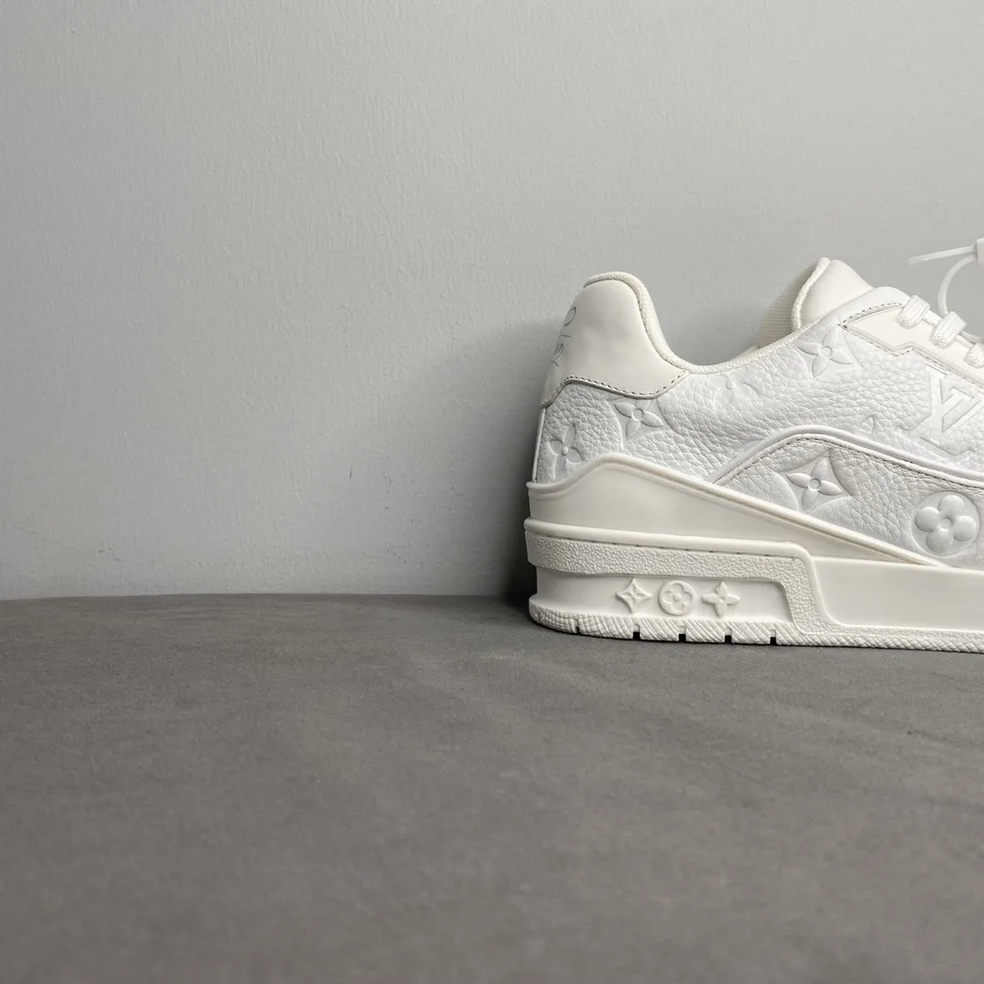 Louis Vuitton Trainer Sneaker Mix Of Materials White Virgil Abloh - Image 3