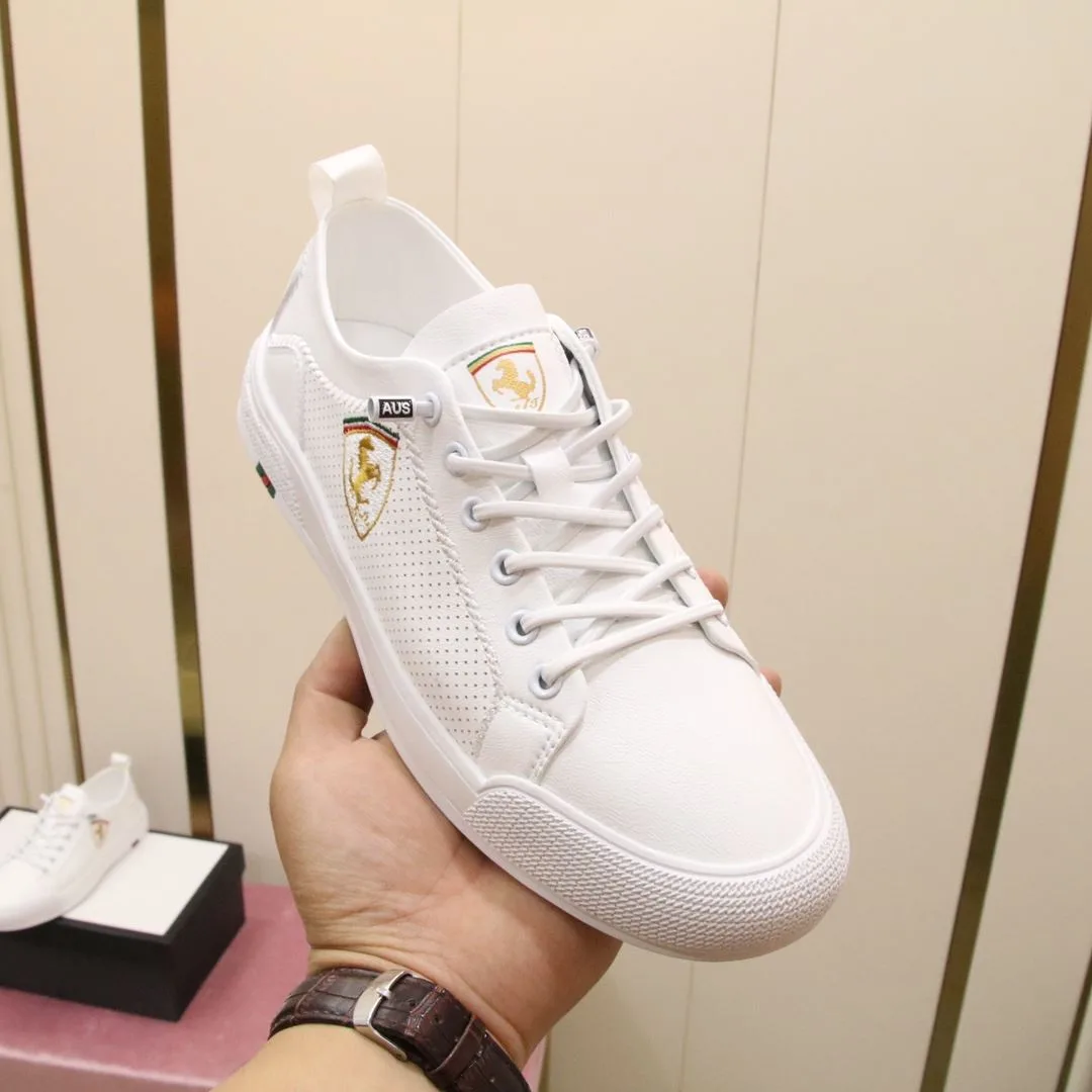 Gucci Ferrari Men’s Sneaker Loafer White - Image 4