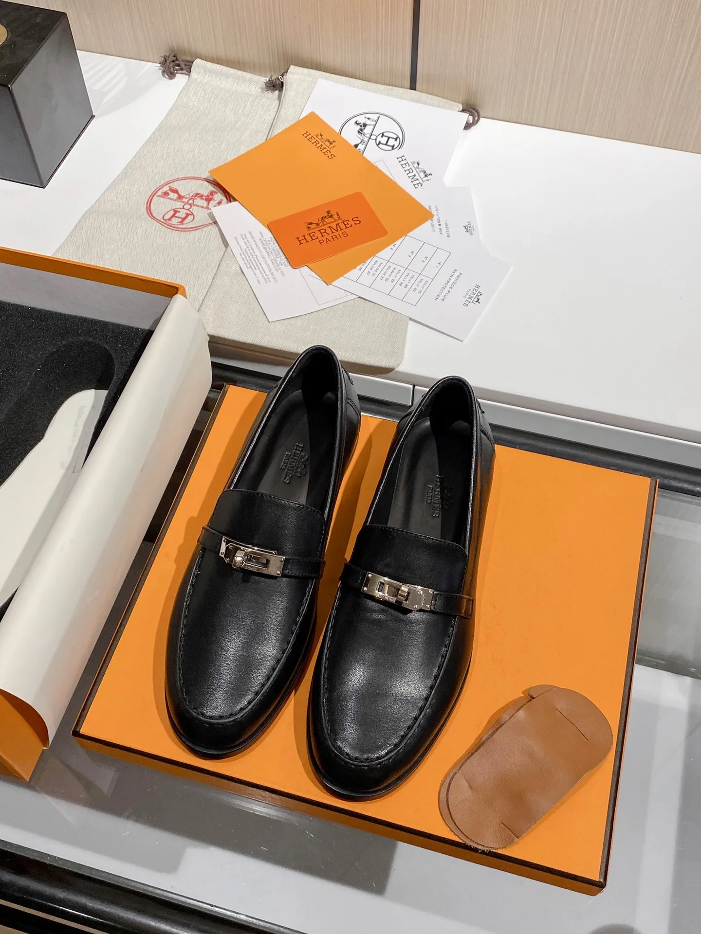Hermes Destin Loafers Black - Image 8
