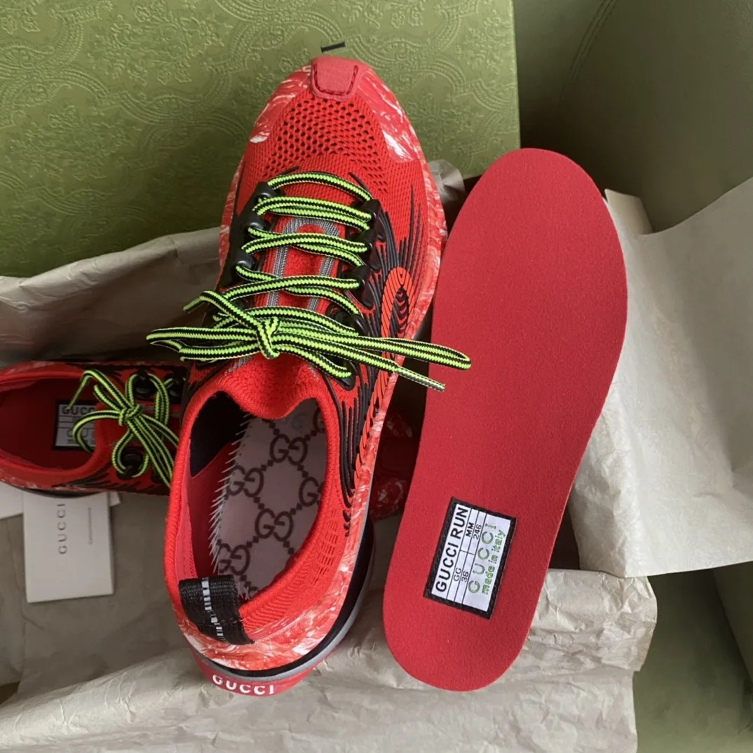 Gucci Run Men’s Sneaker Red - Image 5