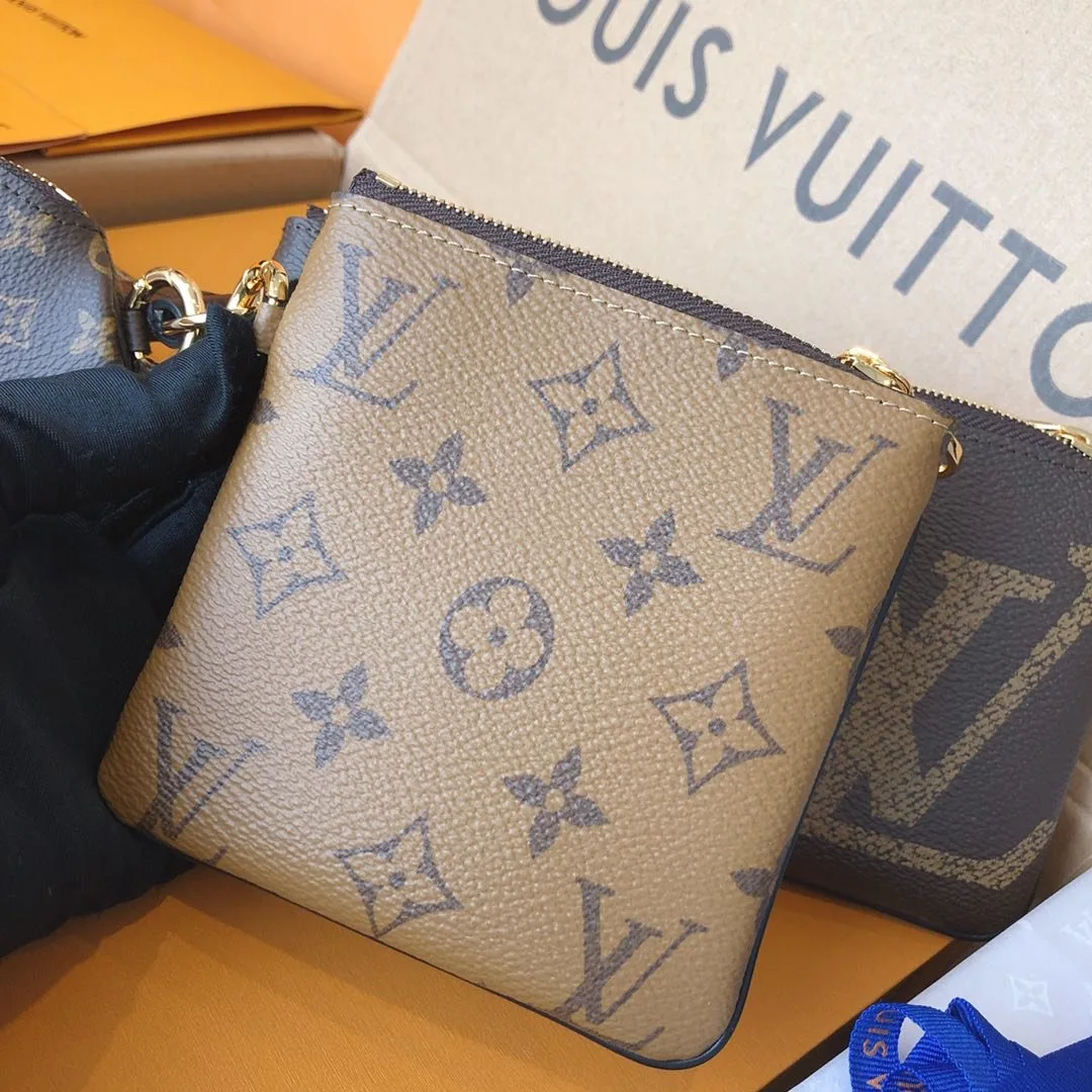 Louis Vuitton Trio Pouch Monogram Reverse / - Image 3