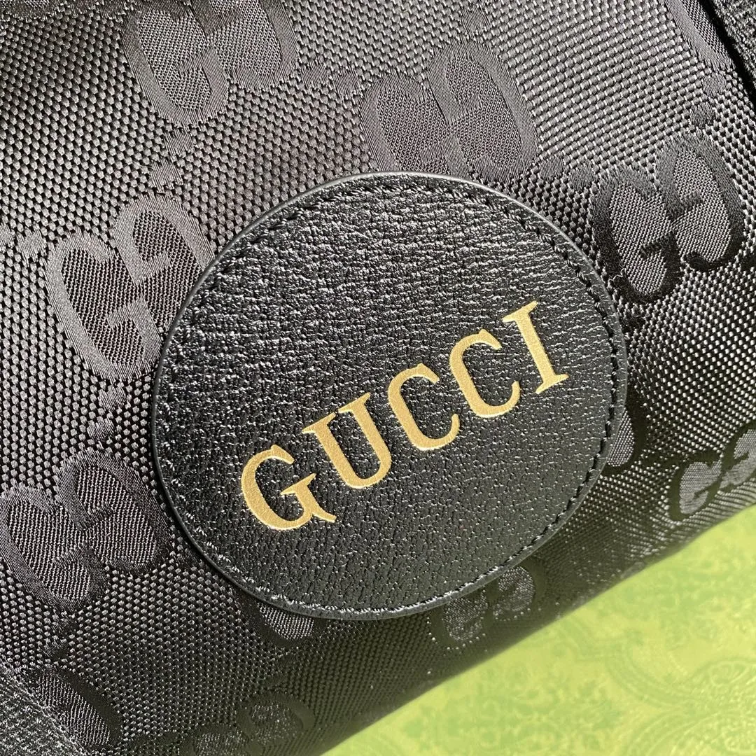 Gucci Off The Grid Duffle Bag Black GG Nylon / - Image 8