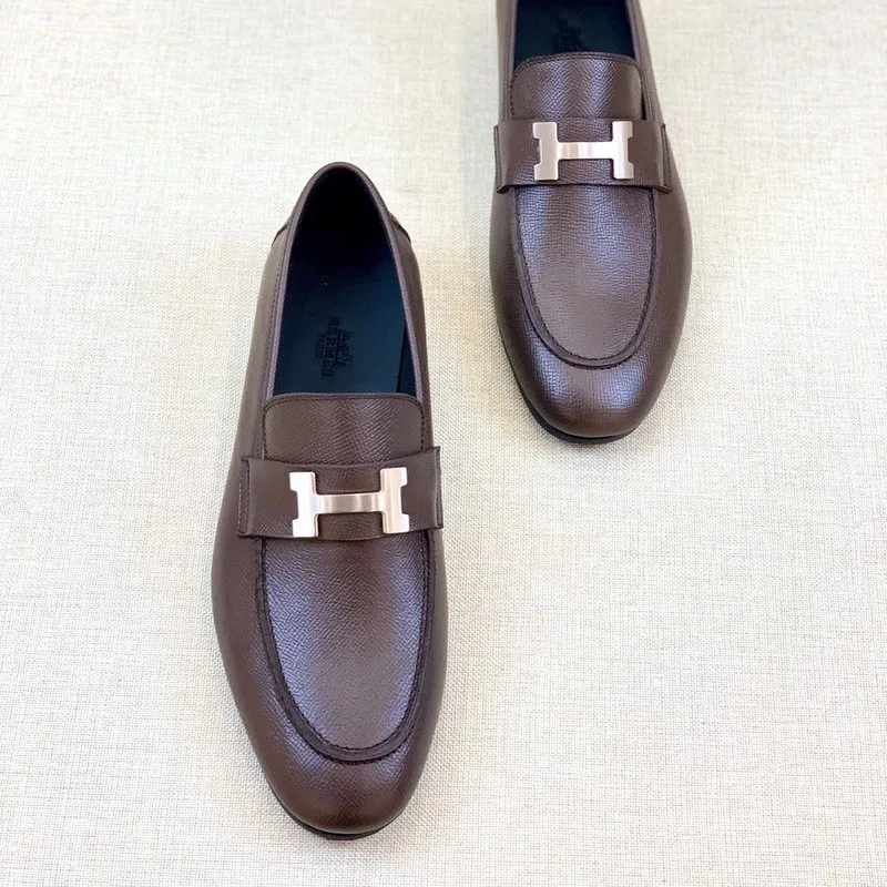 Hermes Paris Loafers Brown - Image 3