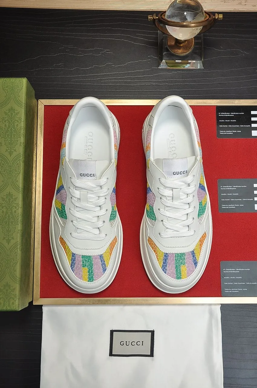 Alternative view of Gucci Men’s Sneaker With Pale Rainbow White