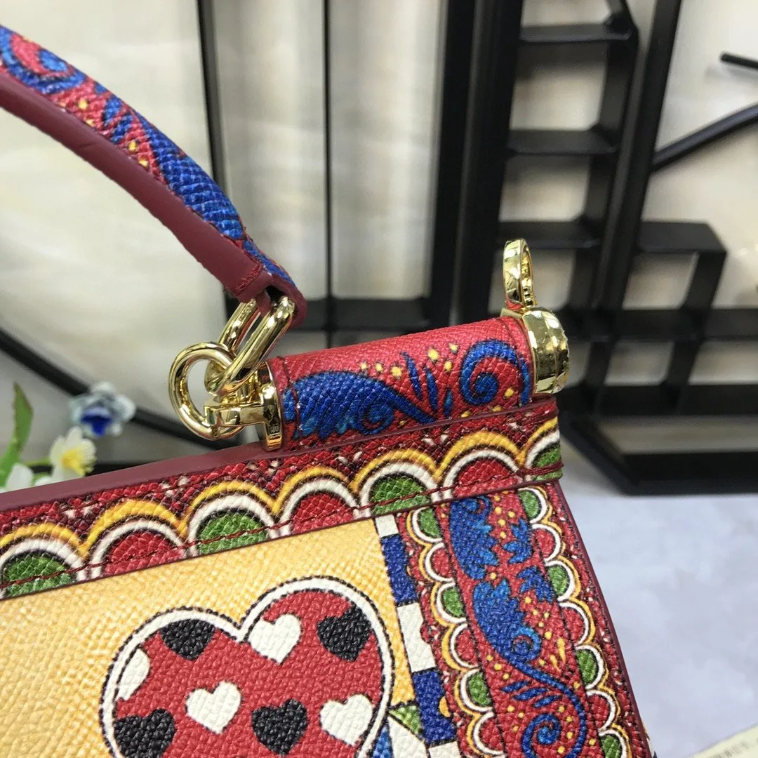 Dolce & Gabbana 90s Sicily Bag With Logo Print Multicolor / DG - Image 3