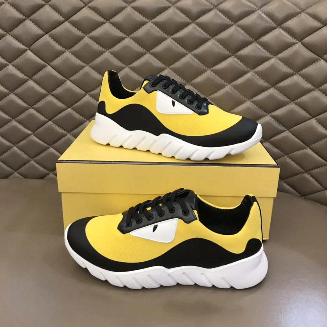 Alternative view of Fendi Force Black/Yellow Sneakers