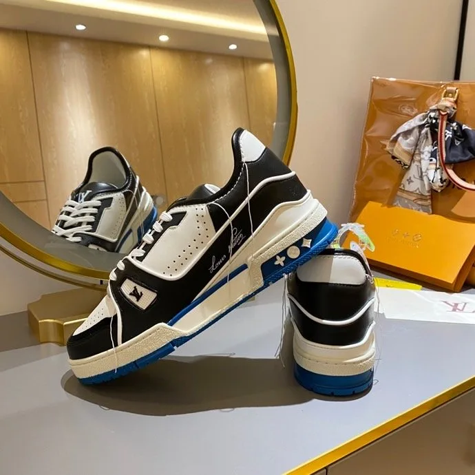 Louis Vuitton Trainer Sneaker Black/White Virgil Abloh - Image 5