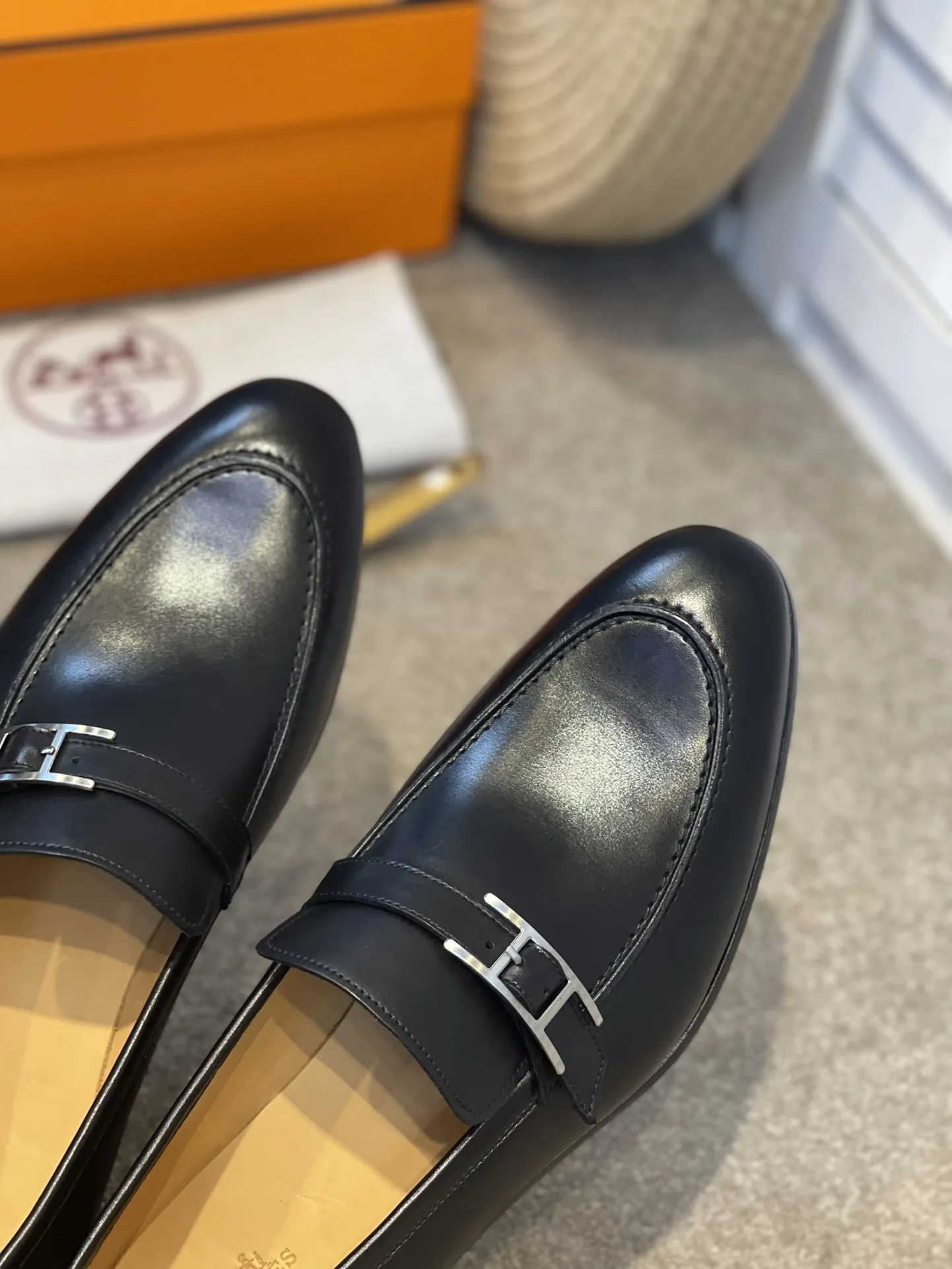 Hermes Monterey Loafer Black - Image 6