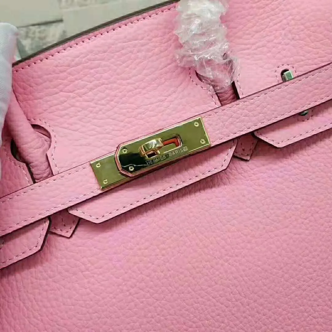 Hermes Birkin Top Handle Bag / Pink Gold Hardware - Image 5