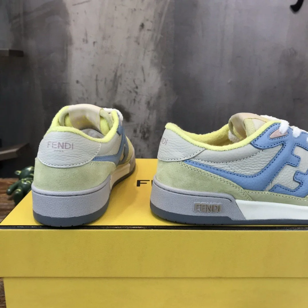 Fendi Match Low Tops Sneakers Yellow 7E1493AI1NF1H1F - Image 5