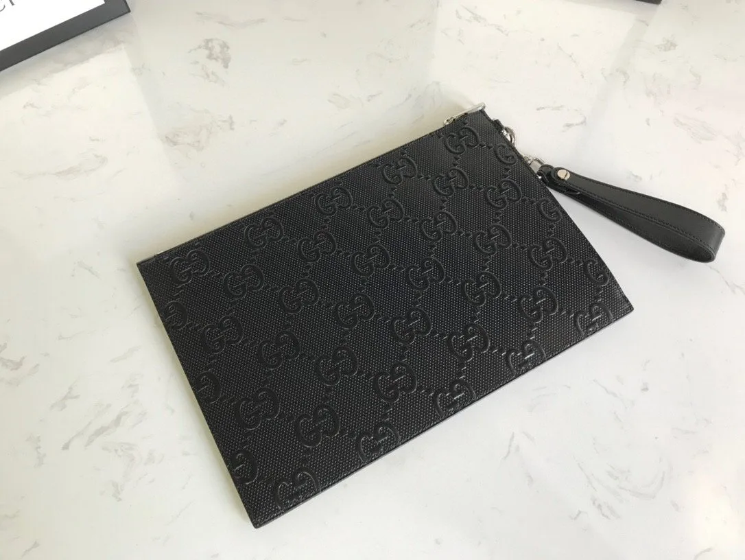 Gucci GG Embossed Pouch Black , Men’s Pouch / - Image 3