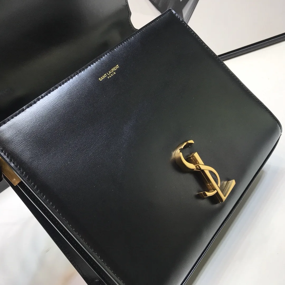 Saint Laurent Cassandra Medium Top Handle Bag In Grain Black / YSL - Image 5