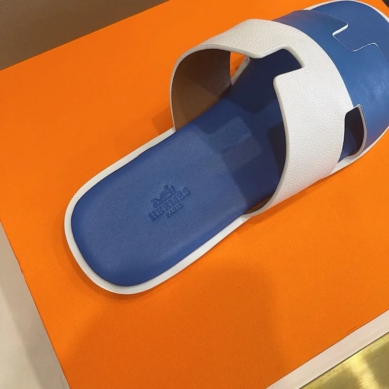 Hermes Izmir Sandal White/Blue - Image 7