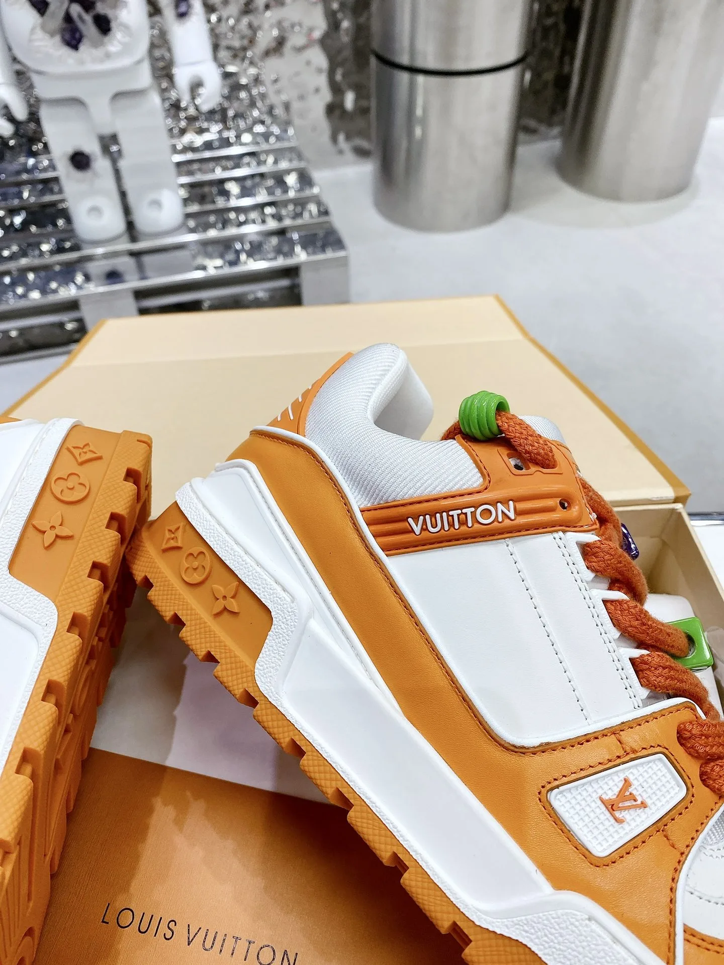 Louis Vuitton LV Trainer Sneaker Orange - Image 8