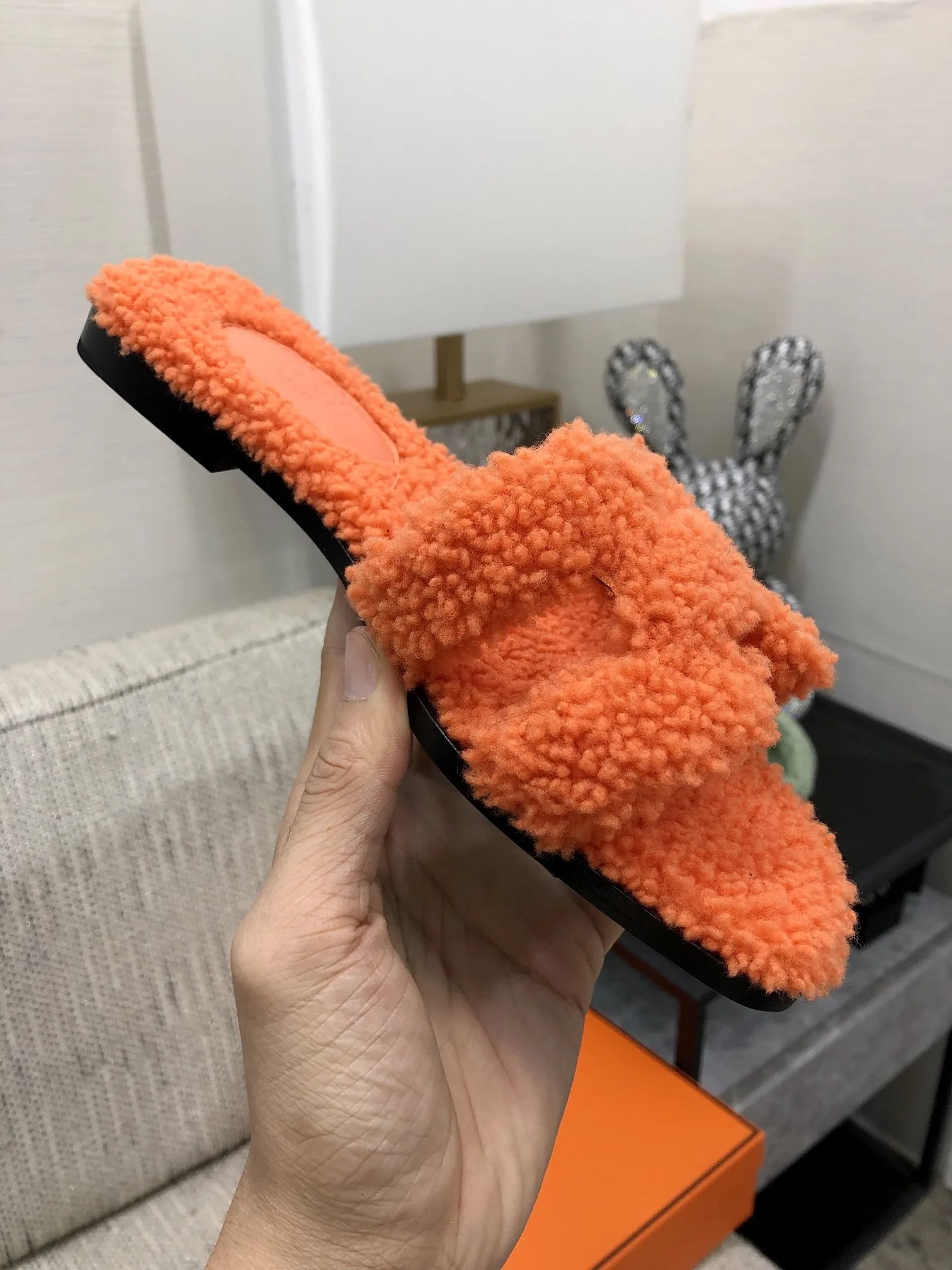 Hermes Oran Sandal Orange - Image 7
