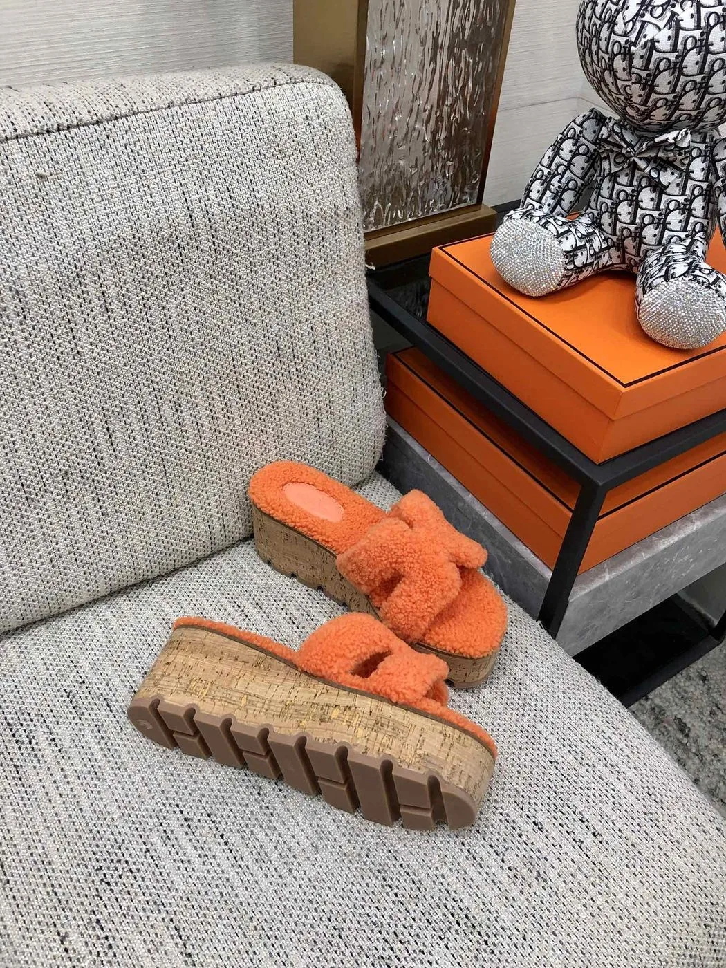 Alternative view of Hermes Figari Sandal Orange