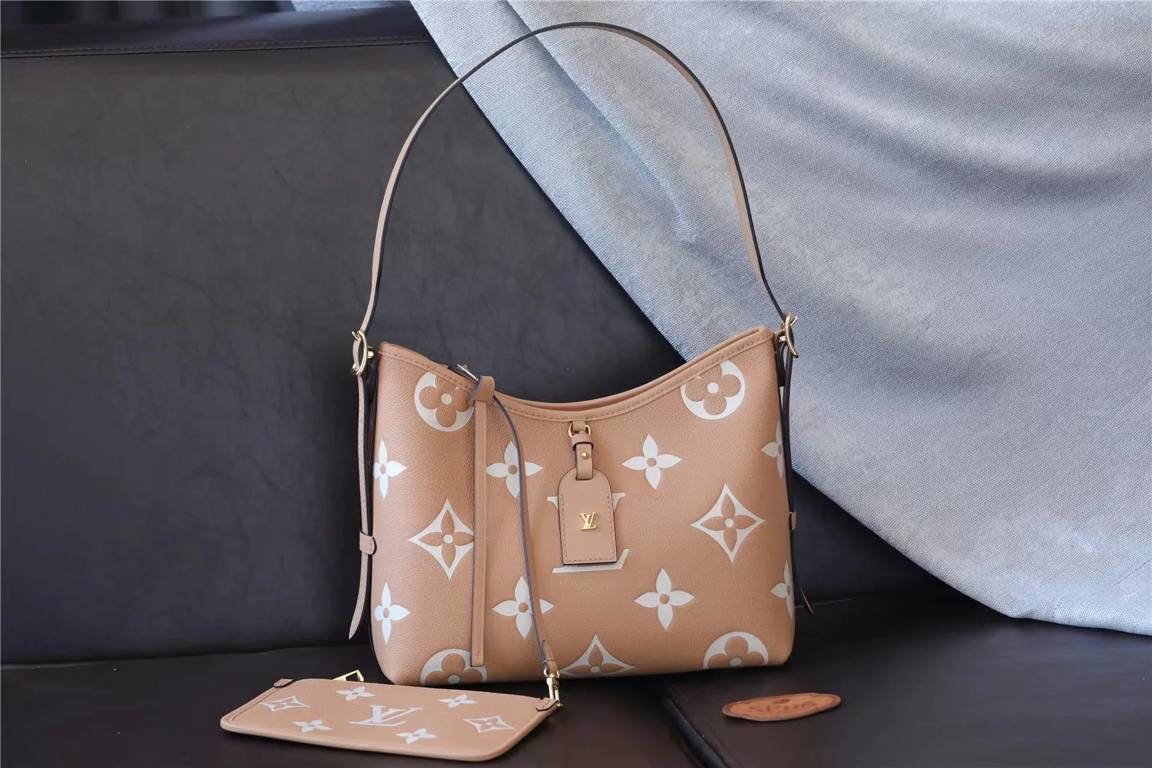 Alternative view of Louis Vuitton CarryAll PM Brown /