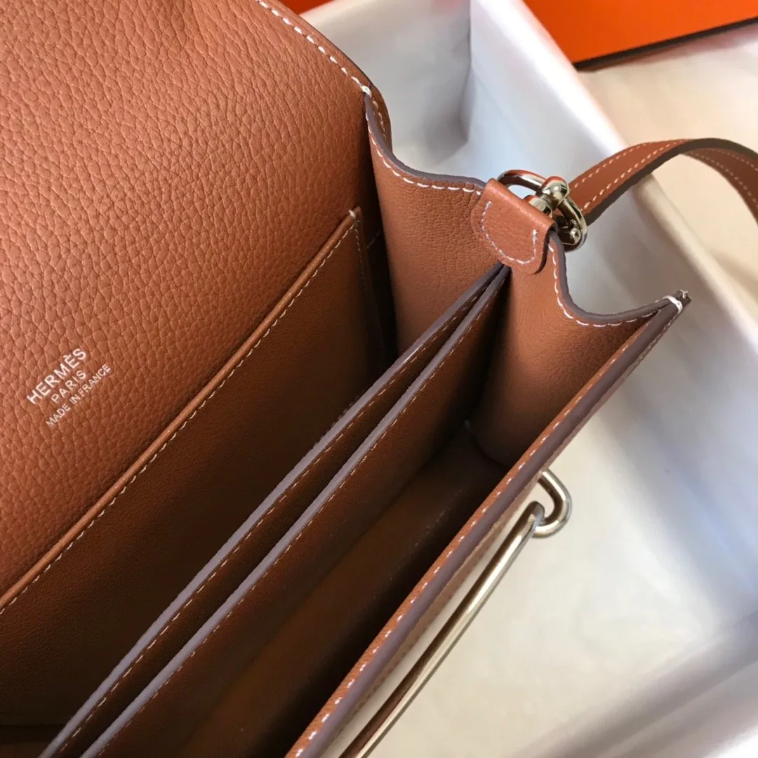 Hermes Mini Evercolor Sac Roulis 19 Brown - Image 8