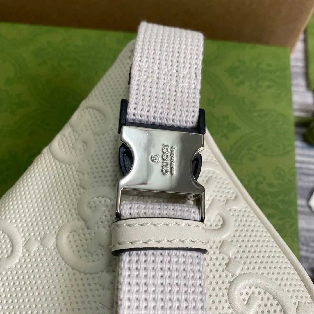 Gucci GG Embossed Belt Bag White GG Embossed / - Image 9