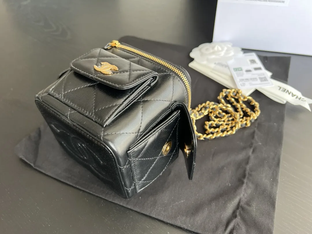 Alternative view of Chanel CC Vanity With Chain Bag Black /
