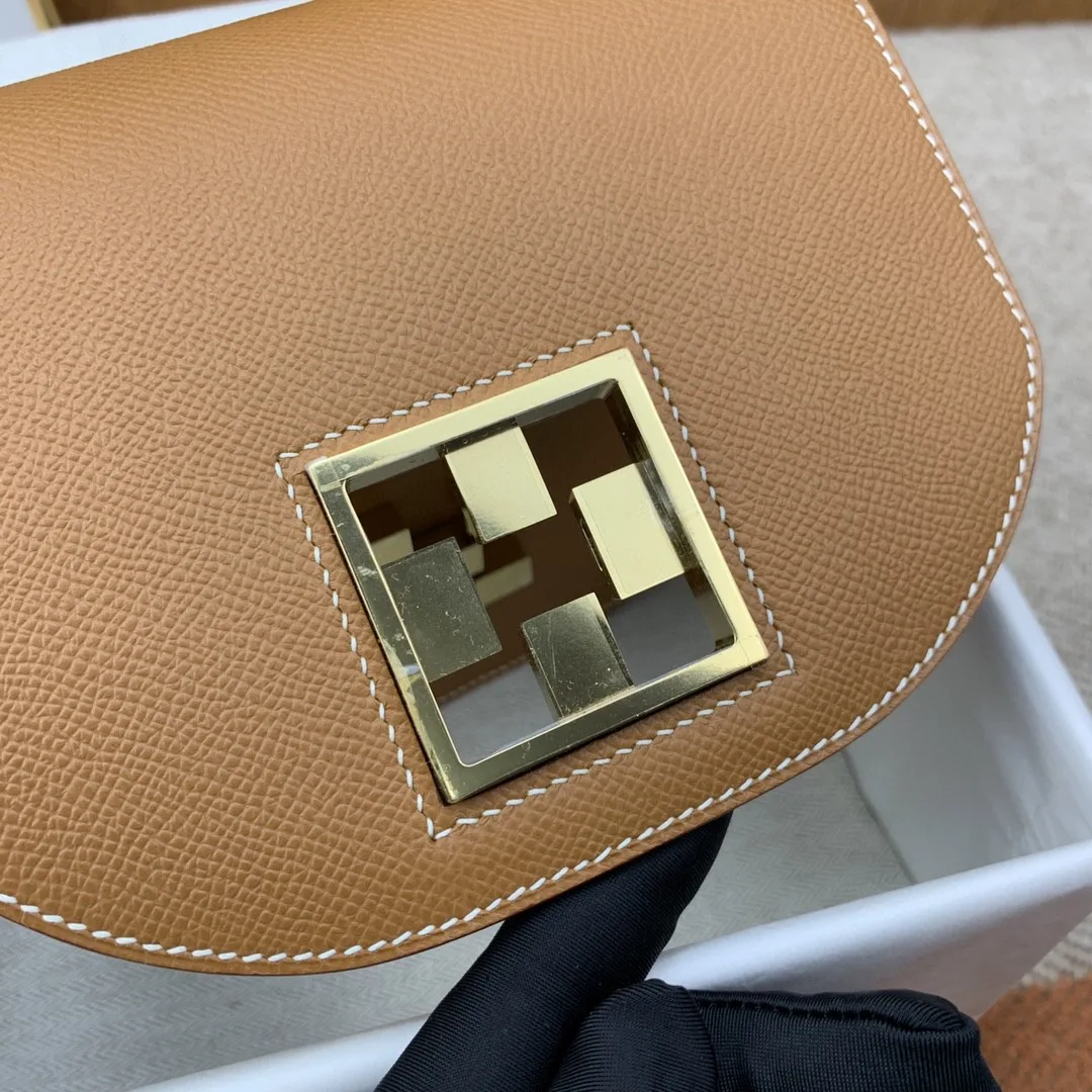 Hermes Mosaique 17 Brown, Gold Toned Hardware Bag - Image 3