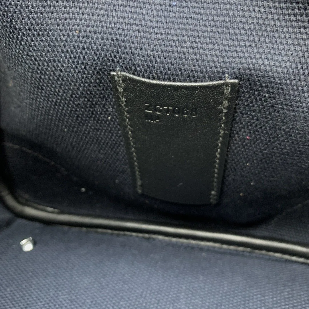 Hermes Birkin Cargo 35 Top Handle Bag / Navy Blue Silver Hardware - Image 4