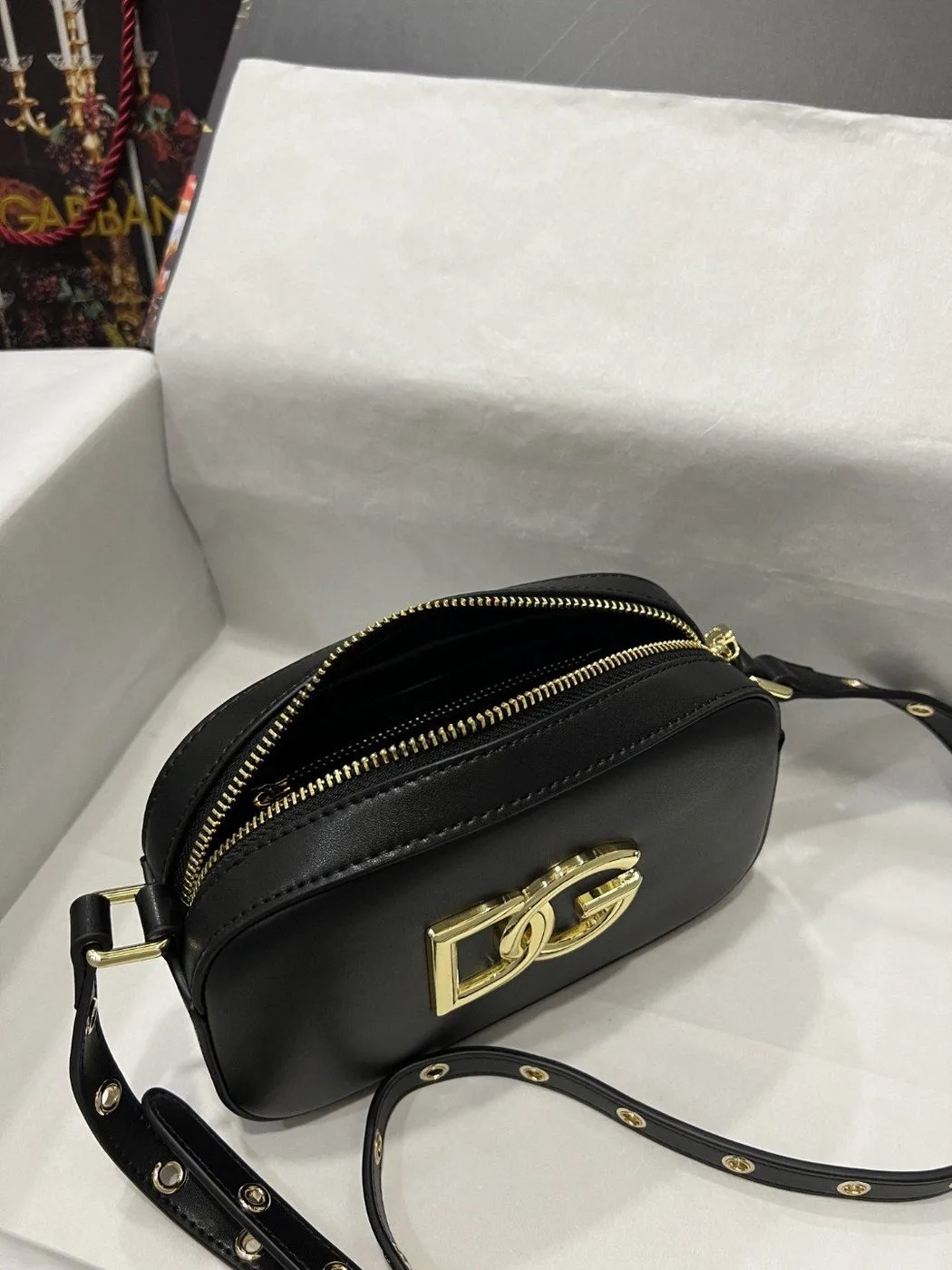 Alternative view of Dolce & Gabbana Crossbody 3.5 Bag Black / DG BB7095AW57680999
