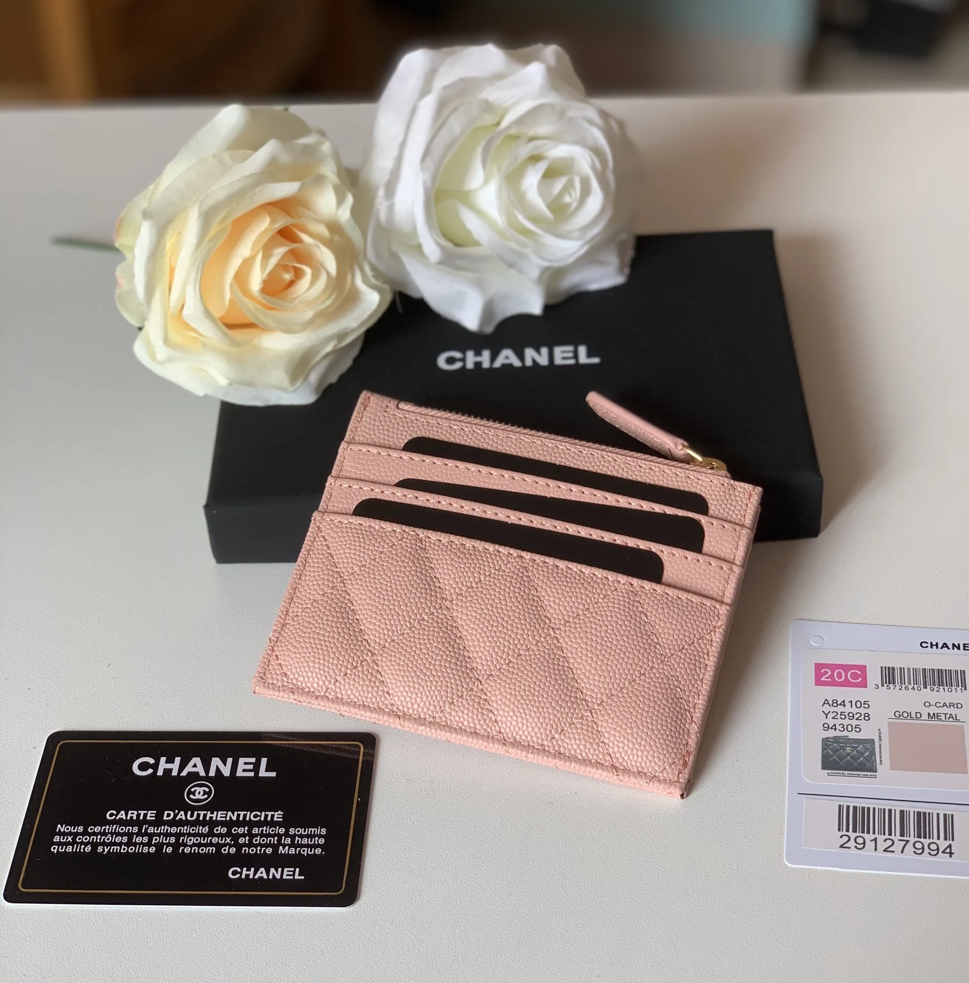 Chanel Flat Card Holder Pink Bag / - Image 7