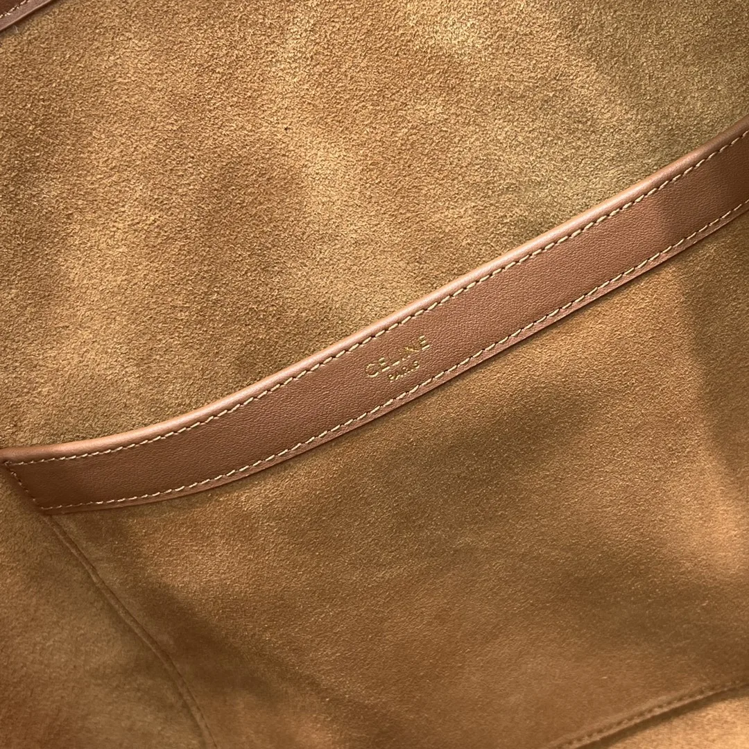 Celine Cabas Drawstring Cuir Triomphe Tan / .04LU - Image 6