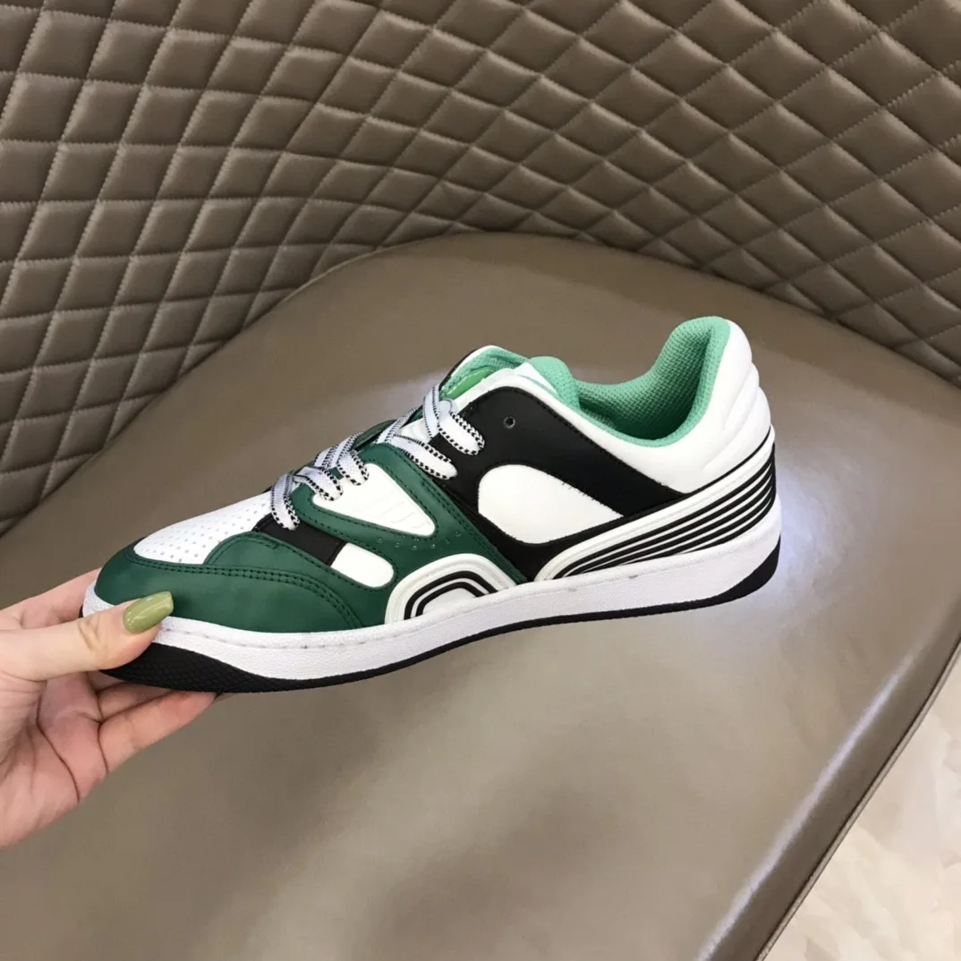 Gucci Men’s Basket Sneaker Dark Green - Image 3