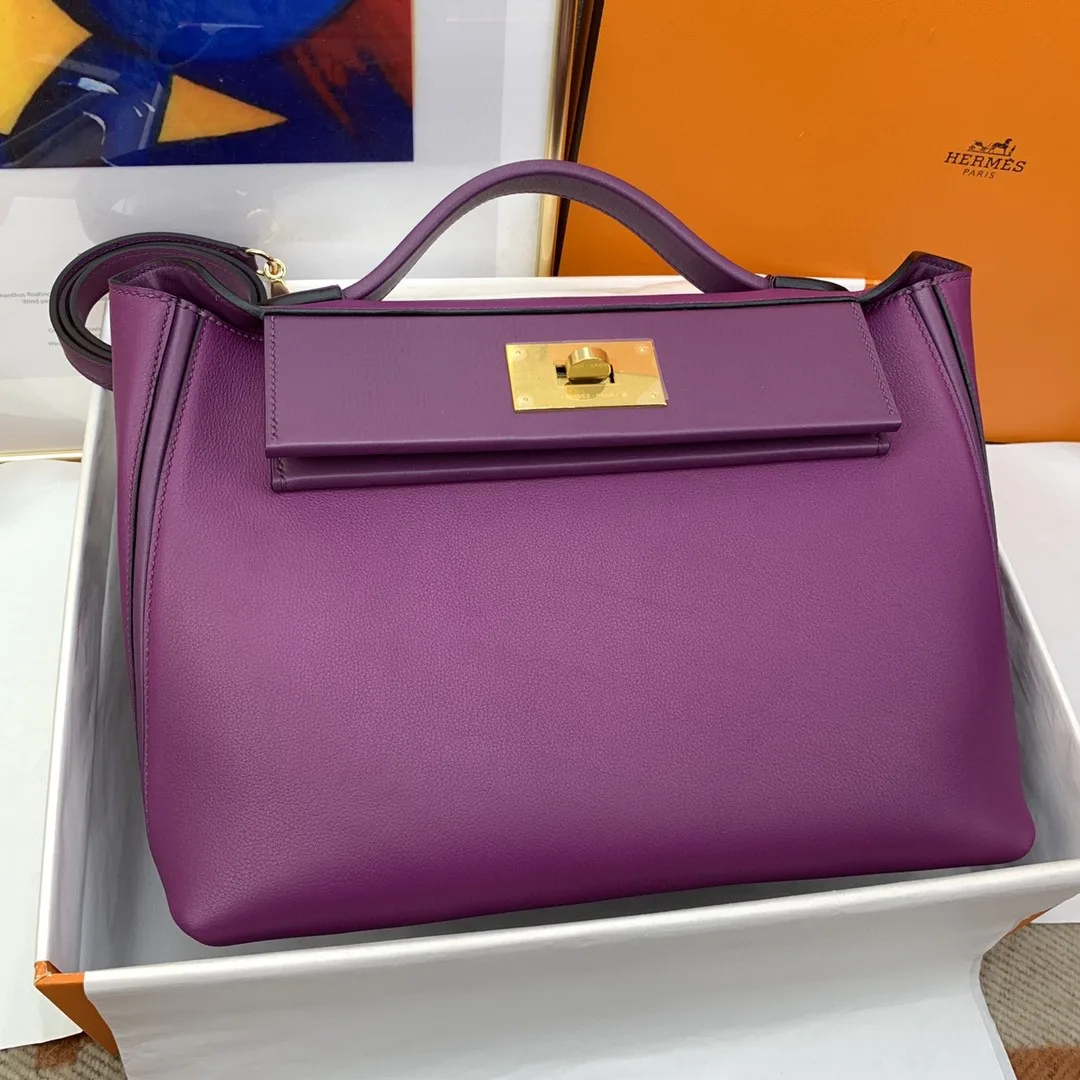 Hermes Clemence Swift Purple - Image 8