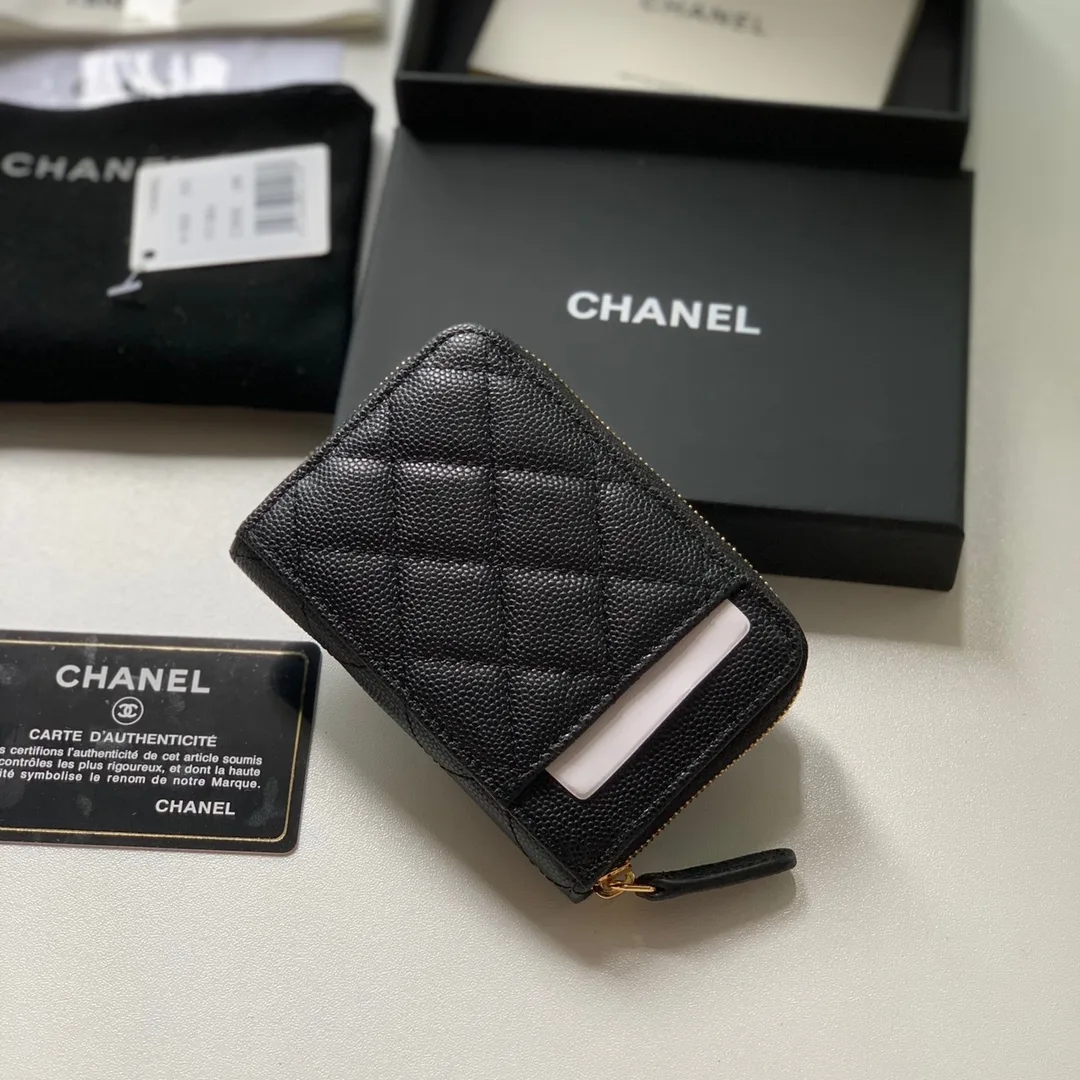 Chanel Zipped Coin Purse Pink Bag / - Image 5
