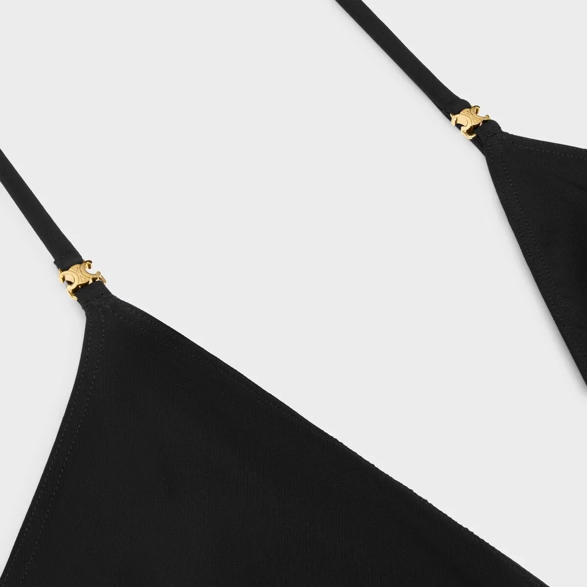 Celine Gathered Swimsuit Black .38NO - Image 3
