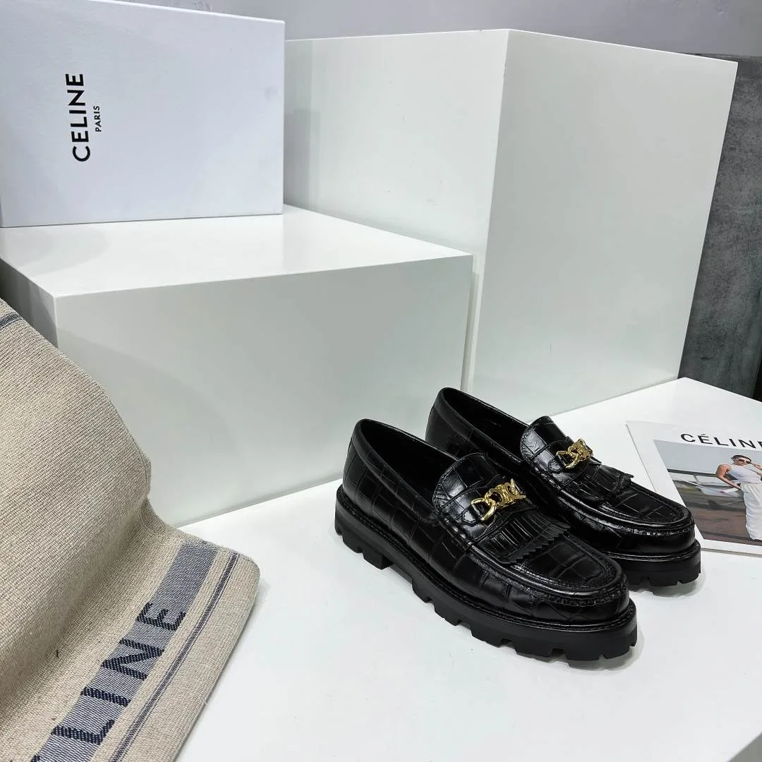 Celine Margaret Loafer With Triomphe Black - Image 3