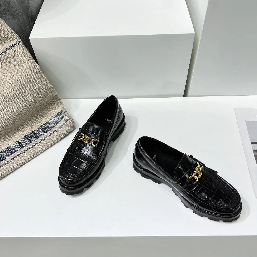 Celine Margaret Loafer With Triomphe Black - Image 10