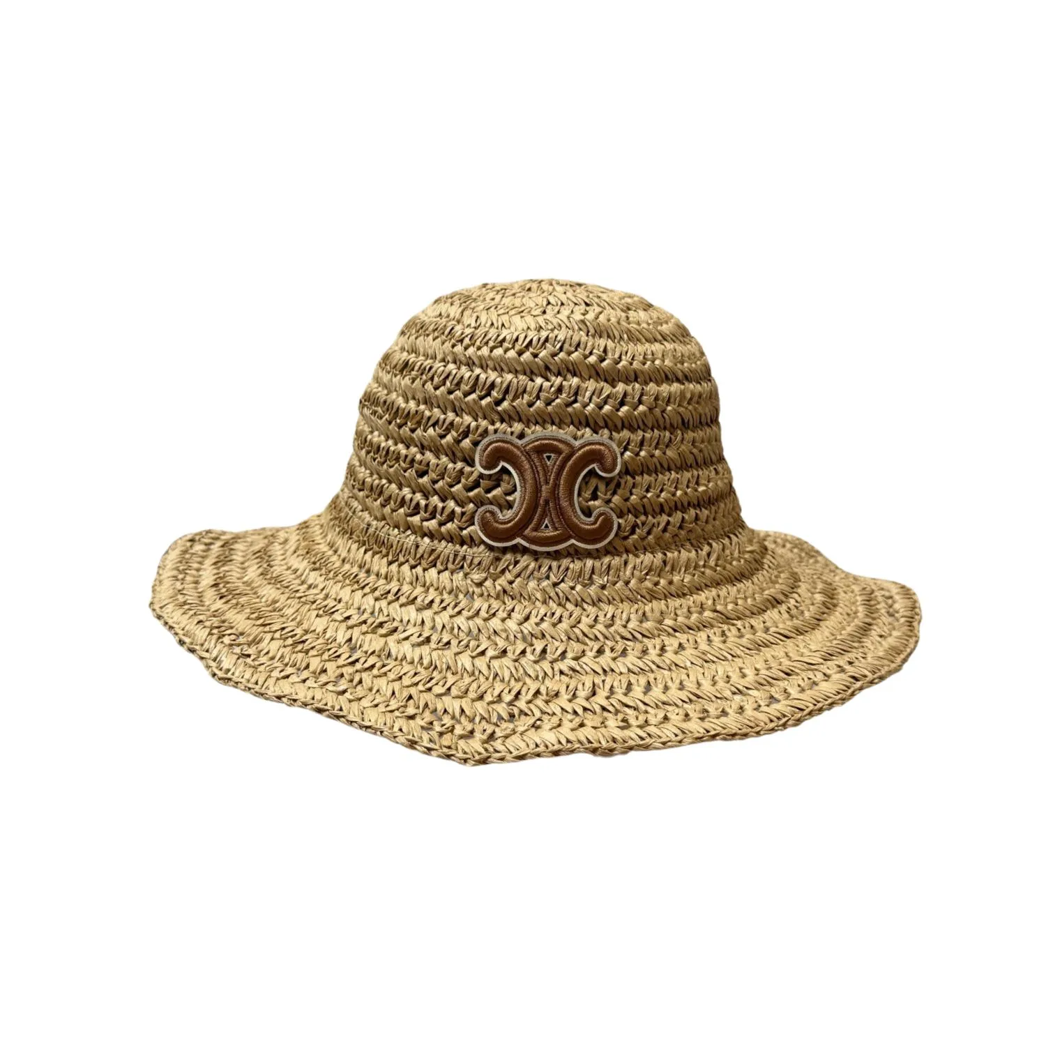 Alternative view of Celine Wide Brim Straw Hat Raffia Natural Tan /