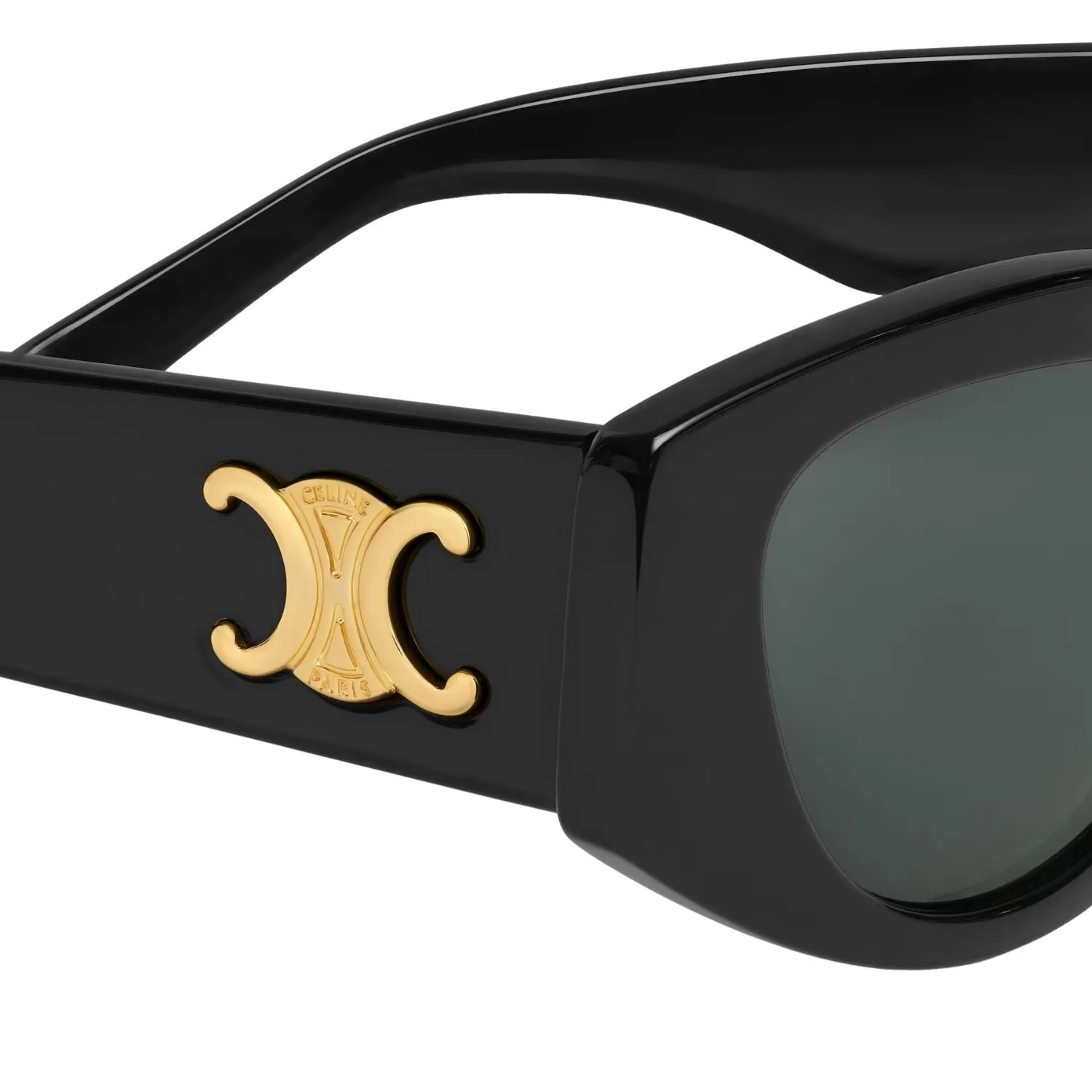 Celine Triomphe 15 Sunglasses In Acetate Black - Image 3