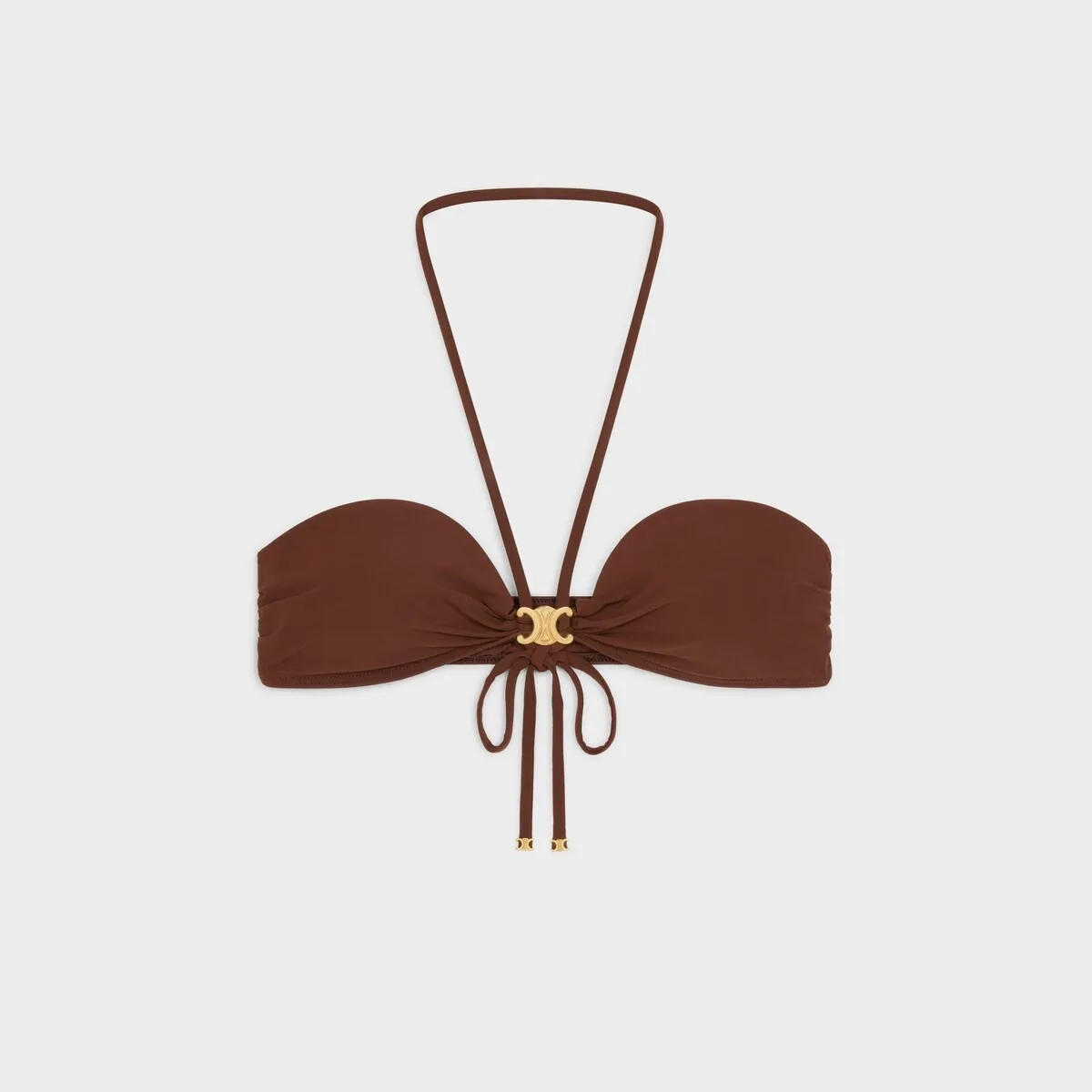 Alternative view of Celine Triomphe Balconette Bikini Brown