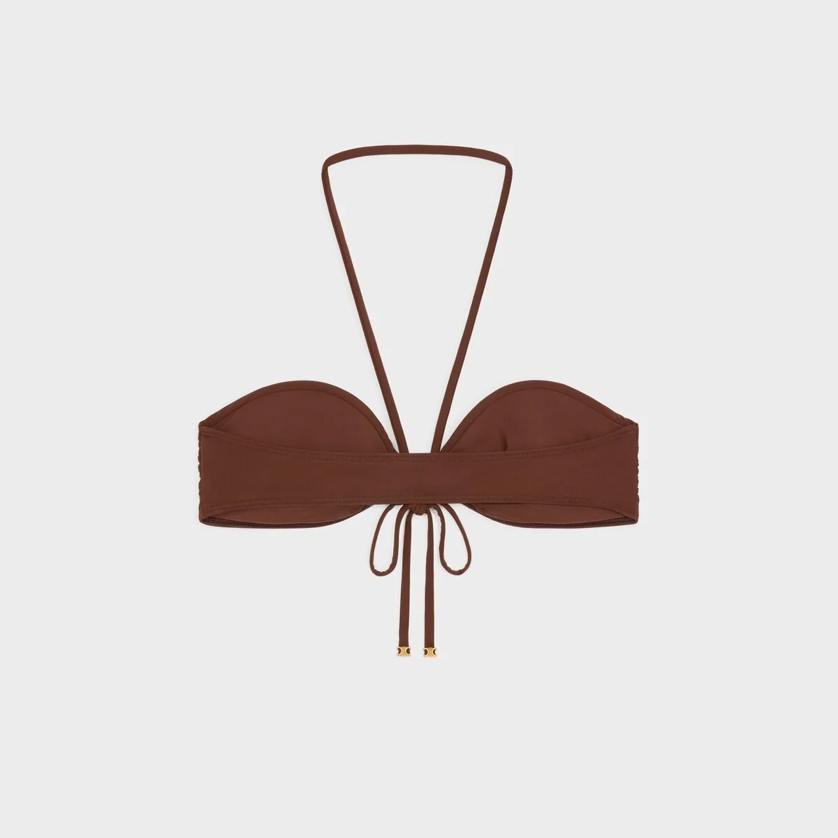 Celine Triomphe Balconette Bikini Brown - Image 3