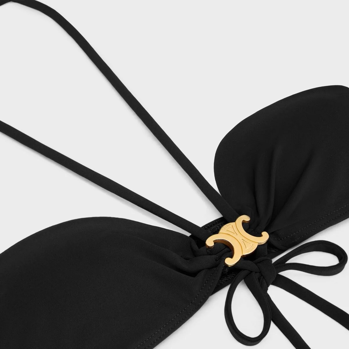 Celine Triomphe Balconette Bikini Black - Image 4