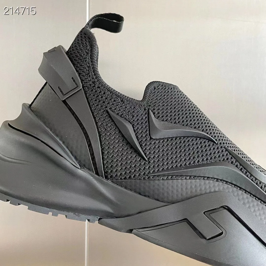 Fendi Flow Black Sneakers 7E1504AHI8F0ABB - Image 3
