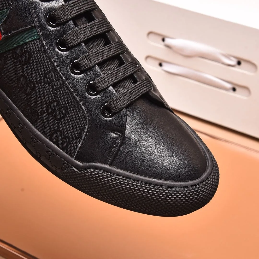 Gucci Men’s GG Sneaker With Web G Black - Image 4