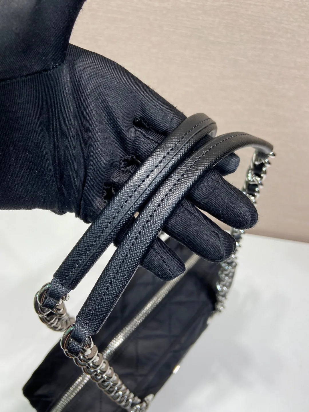 Chain 2way Bag Black / - Image 7