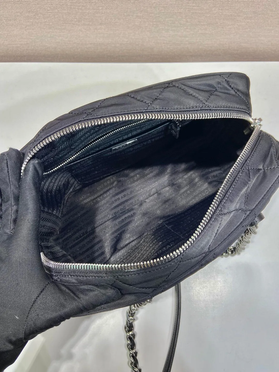 Chain 2way Bag Black / - Image 9