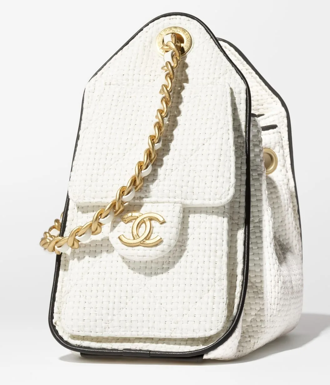 Chanel 25 Mini Handbag / White Gold Hardware - Image 4