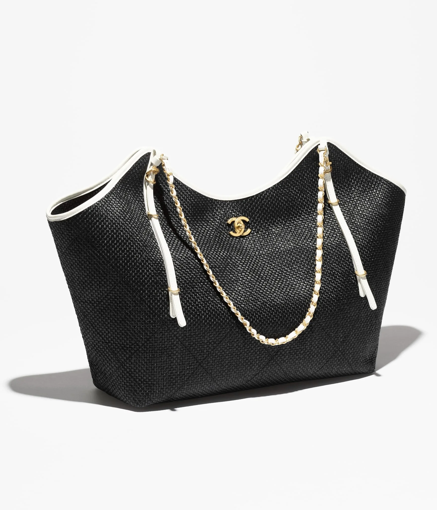 Chanel Shopping Maxi Tote Bag / Black Gold Hardware - Image 3