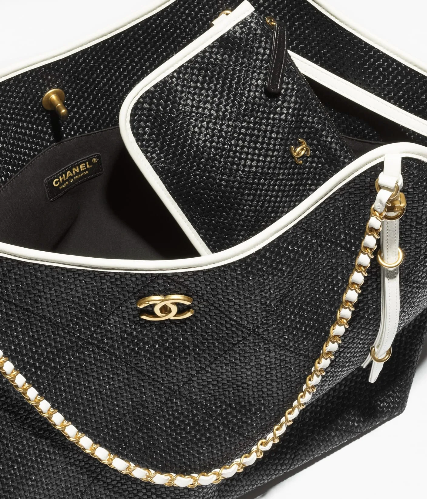 Chanel Shopping Maxi Tote Bag / Black Gold Hardware - Image 4