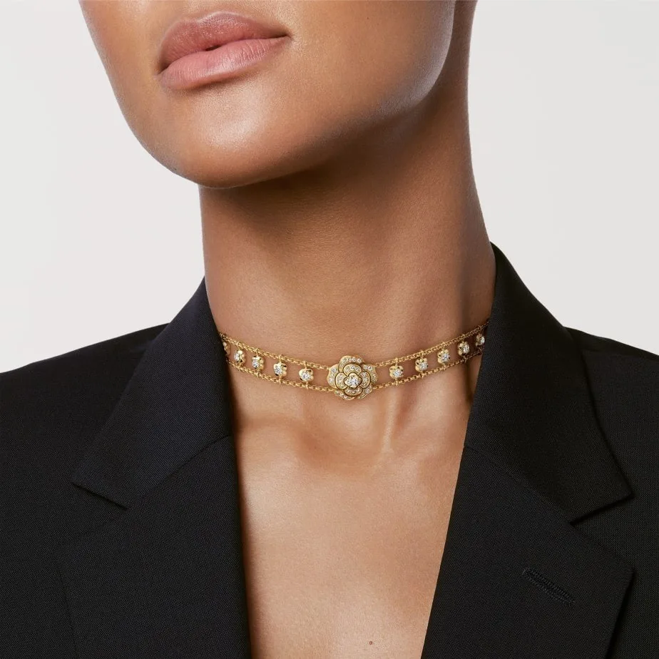 Alternative view of Chanel Bouton De Camélia Choker Yellow Gold