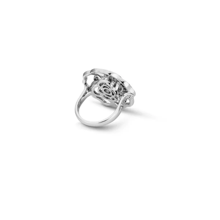 Chanel Camélia Bloom Ring White Gold - Image 4
