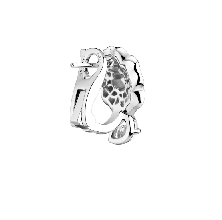 Chanel Camélia Précieux Earrings White Gold - Image 4